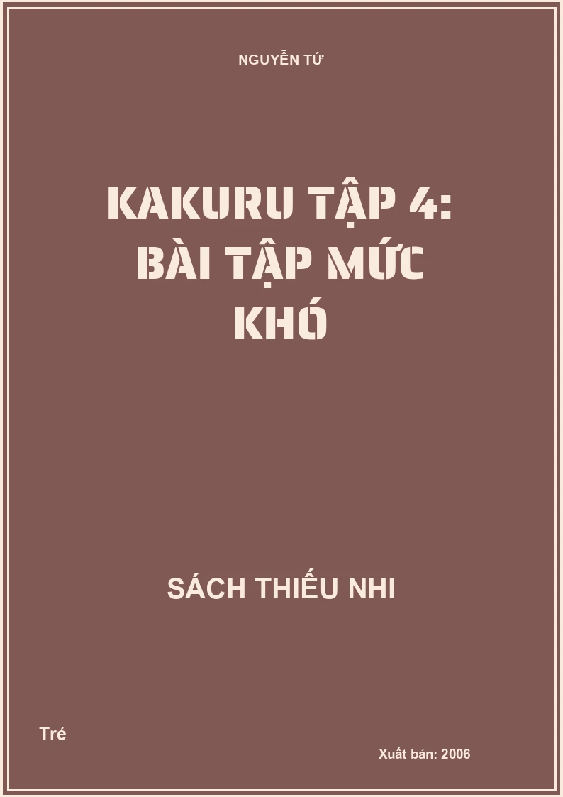 Kakuru Tập 4: Bài tập mức khó