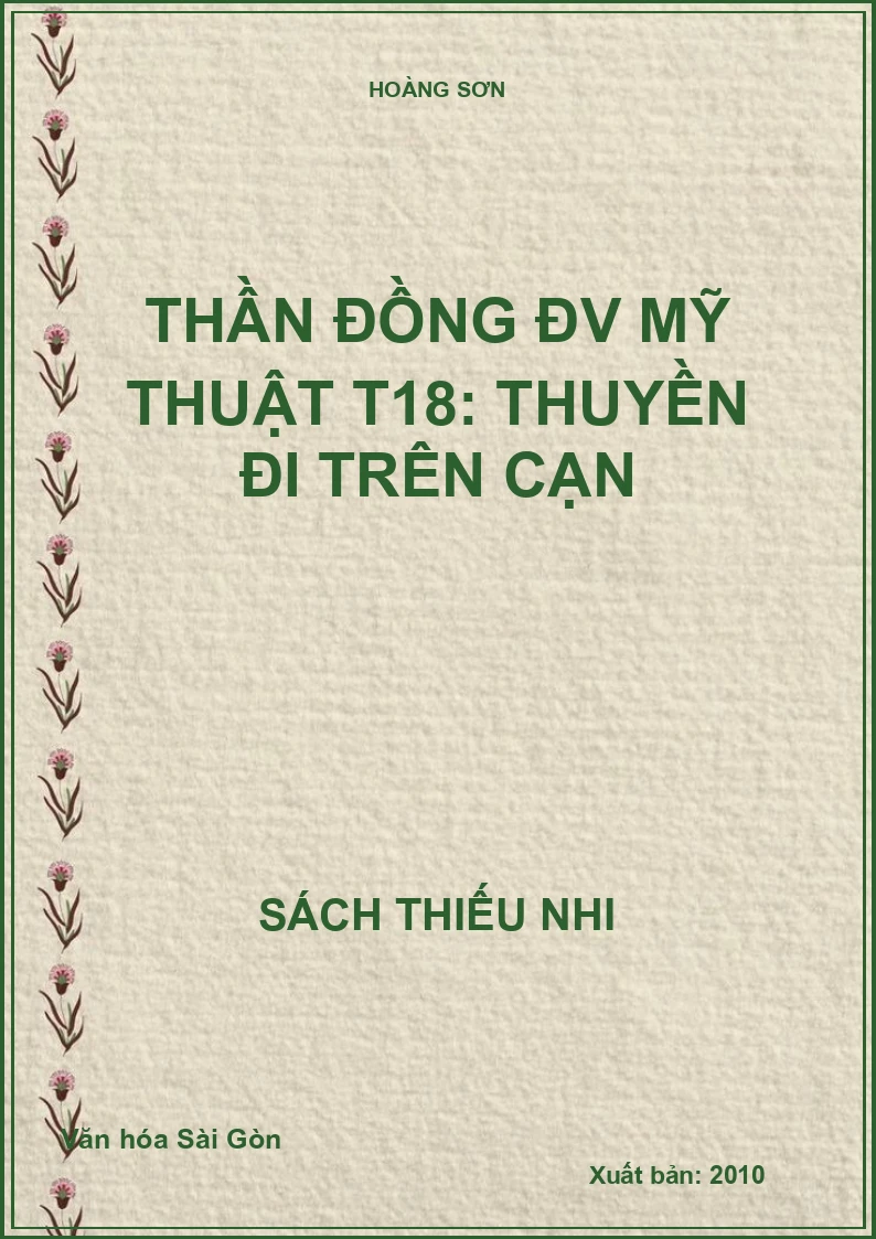 Thần đồng ĐV Mỹ thuật T18: Thuyền đi trên cạn