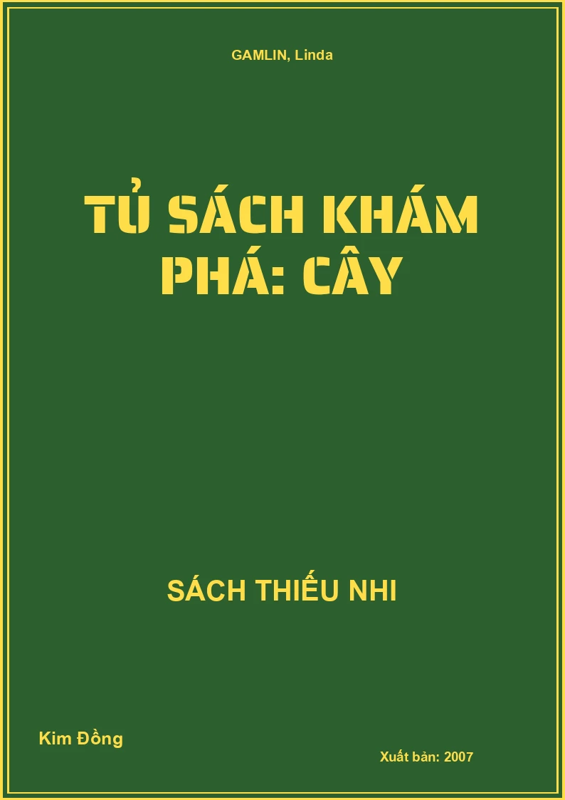 Tủ sách khám phá: Cây