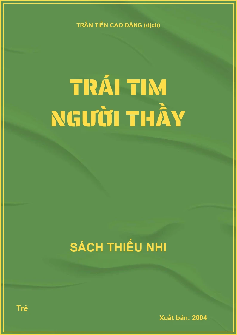 Trái tim người thầy