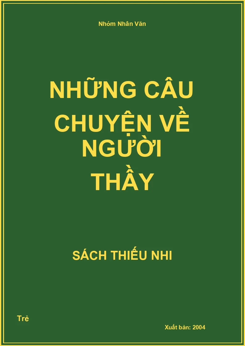 Những câu chuyện về người thầy
