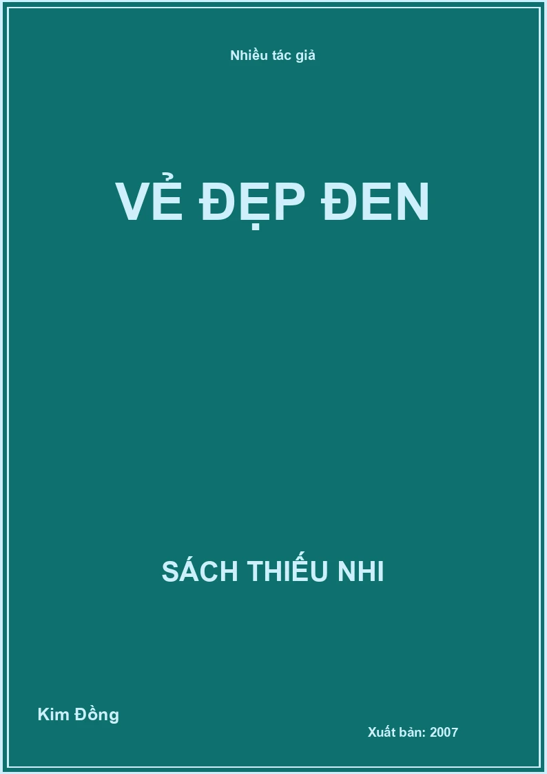 Vẻ đẹp đen