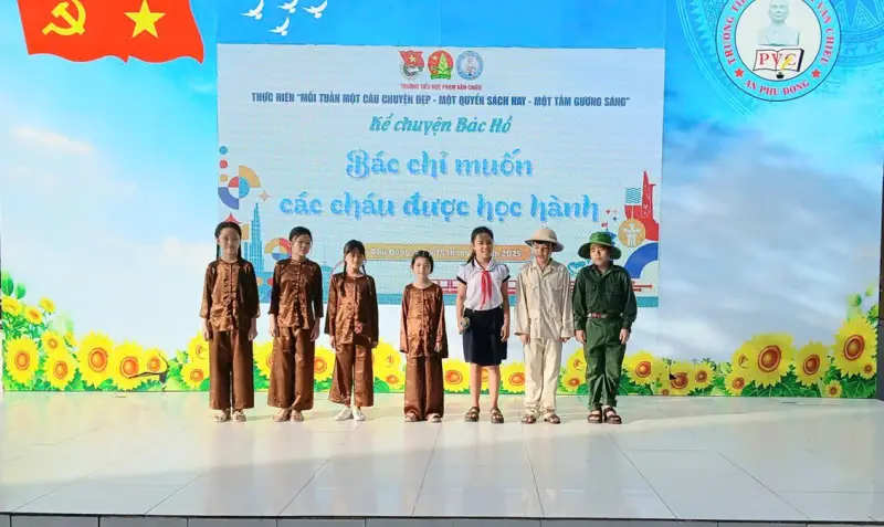 CHUYÊN ĐỀ: "Mỗi tuần một câu chuyện đẹp – Một cuốn sách hay – Một tấm gương sáng". Câu chuyện: Bác chỉ muốn các cháu được học hành