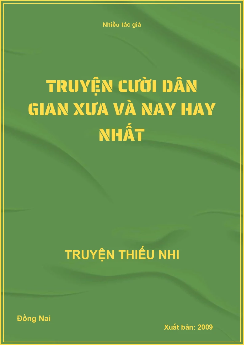 Truyện cười dân gian xưa và nay hay nhất