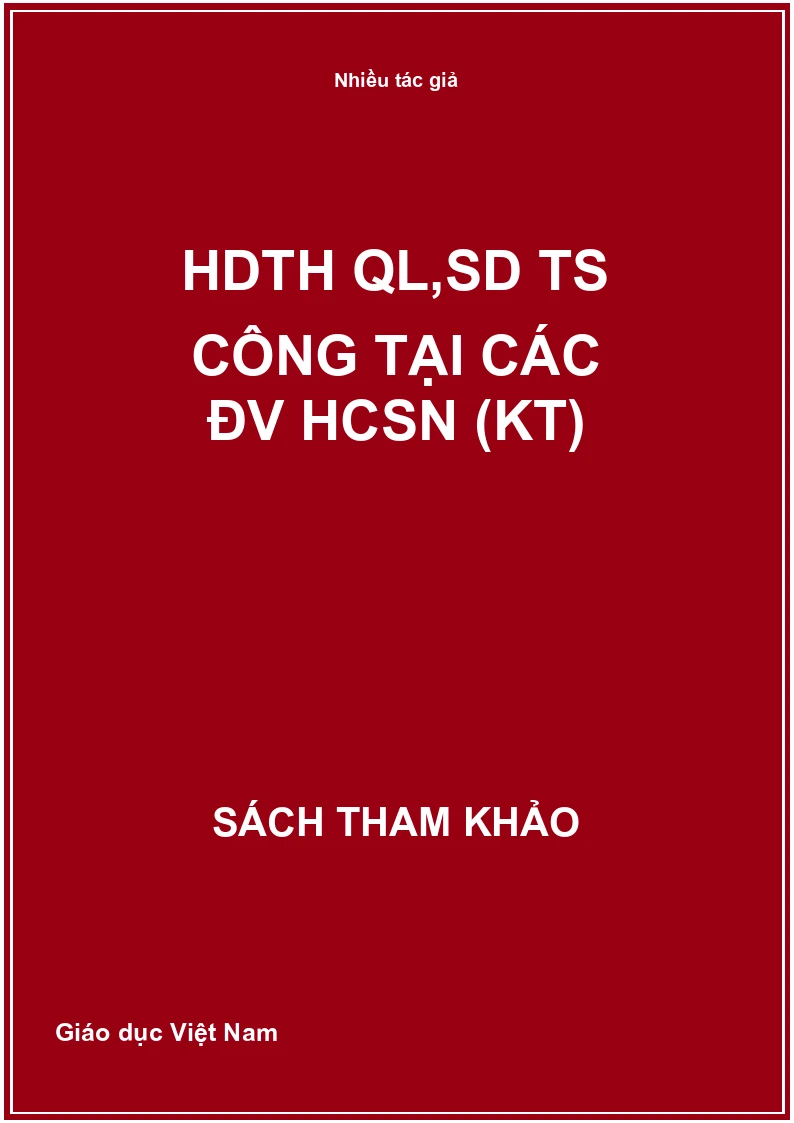 HDTH QL,SD TS công tại các ĐV HCSN (KT)