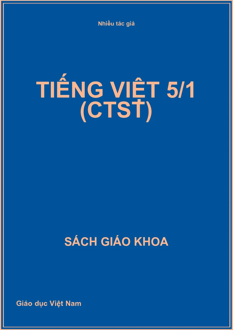 Tiếng Việt 5/1 (CTST)