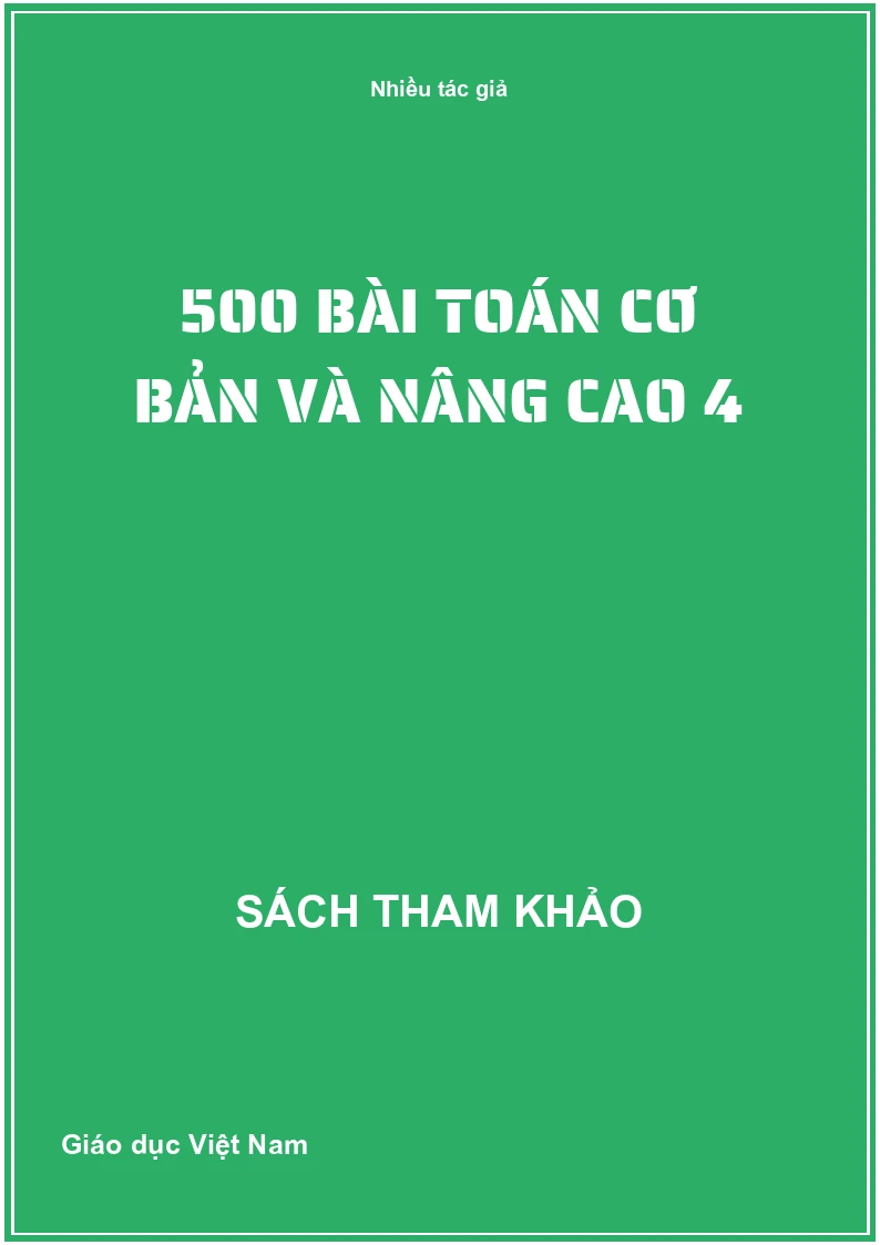 500 Bài toán cơ bản và nâng cao 4