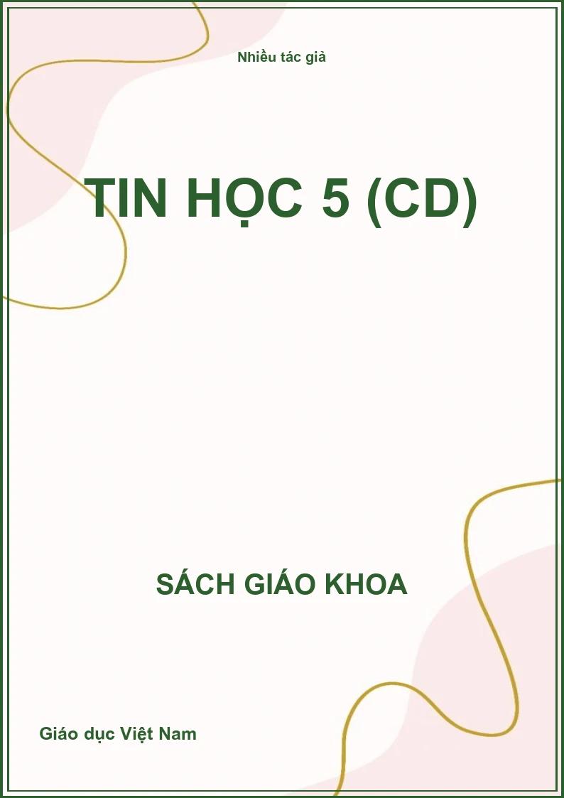 Tin học 5 (CD)