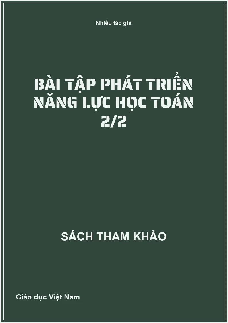 Bài tập phát triển năng lực học Toán 2/2