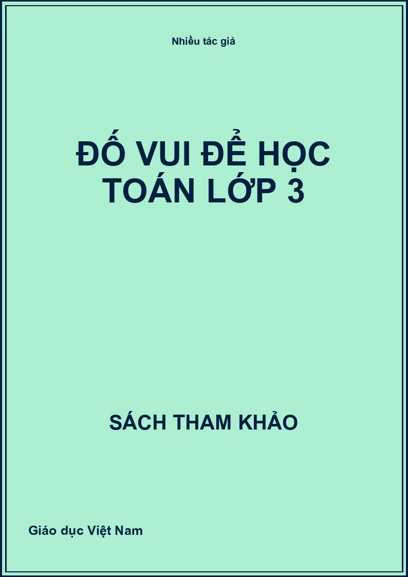 Đố vui để học Toán lớp 3