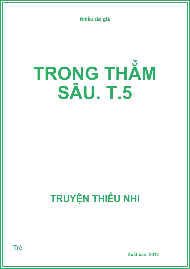 Trong thẳm sâu. T.5