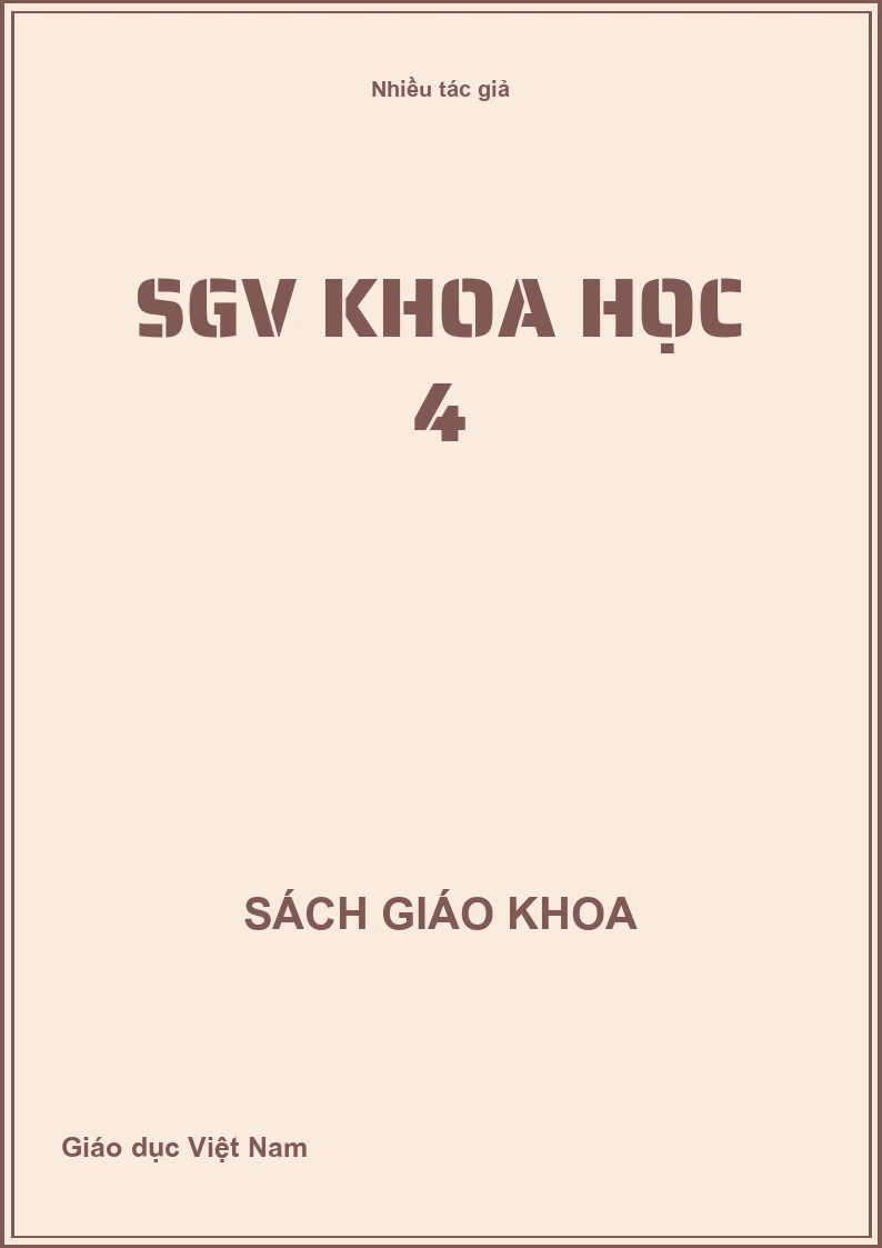 SGV Khoa học 4