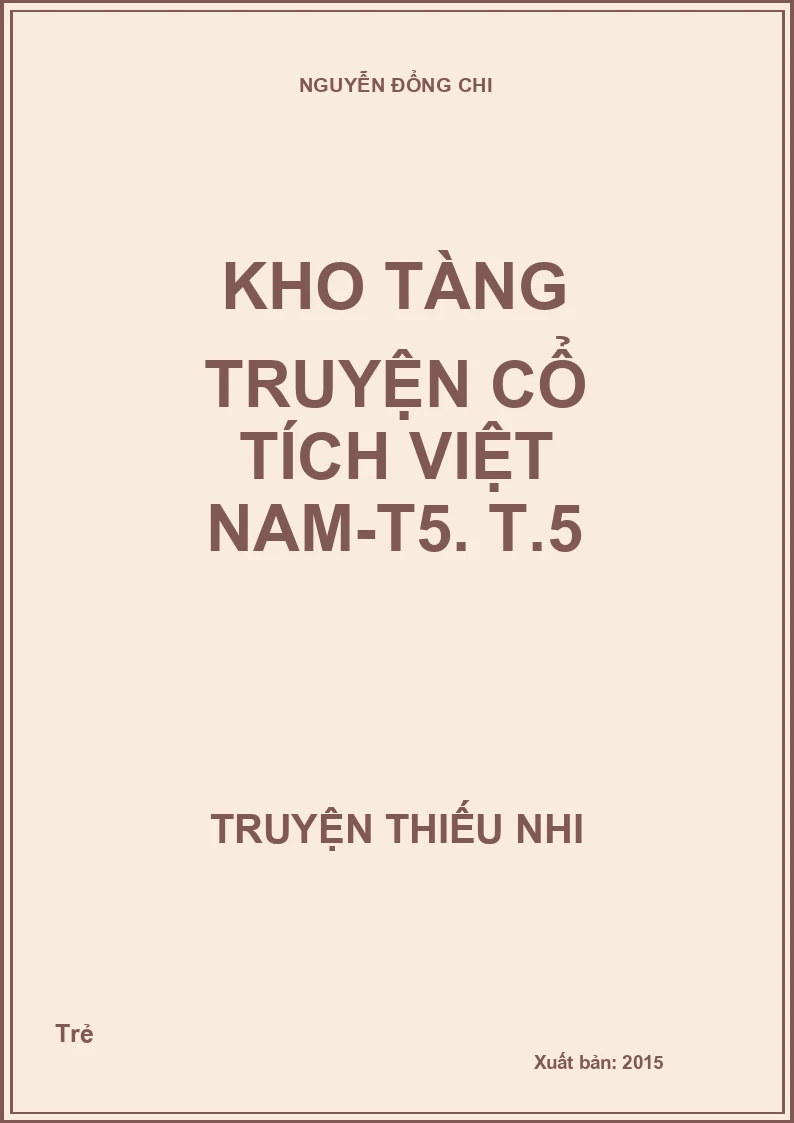Kho tàng truyện cổ tích Việt Nam-T5. T.5