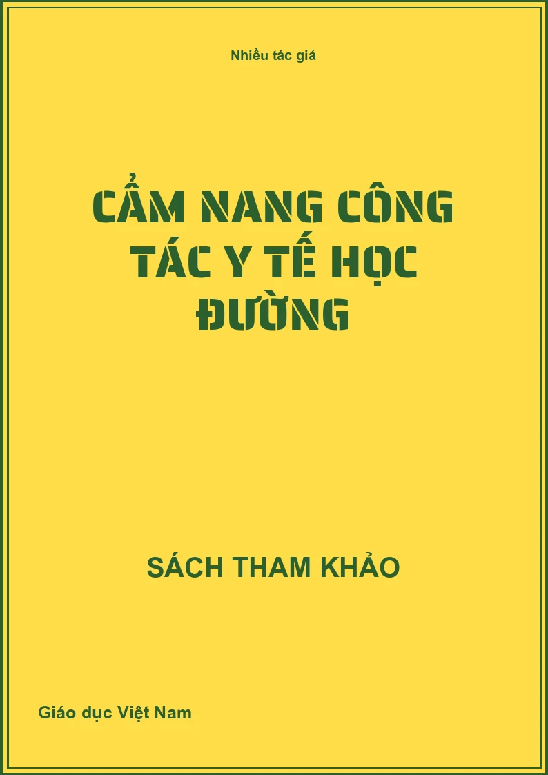 Cẩm nang công tác Y tế học đường