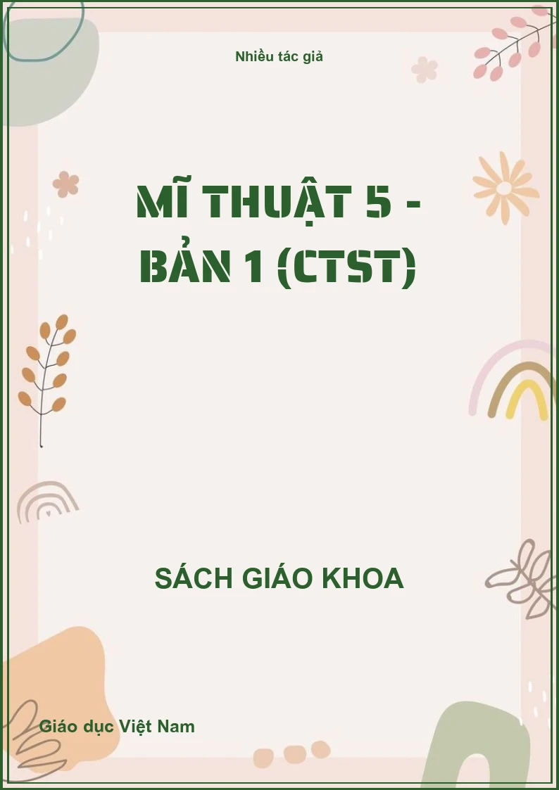 Mĩ thuật 5 - Bản 1 (CTST)