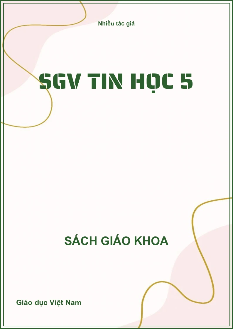 SGV Tin học 5