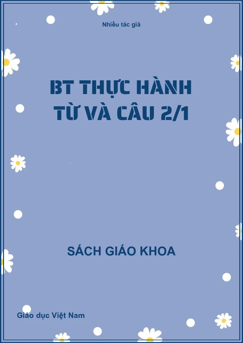 BT thực hành từ và câu 2/1