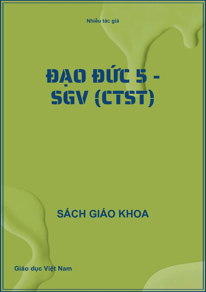 Đạo đức 5 - SGV (CTST)