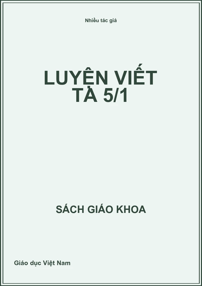 Luyện viết TA 5/1
