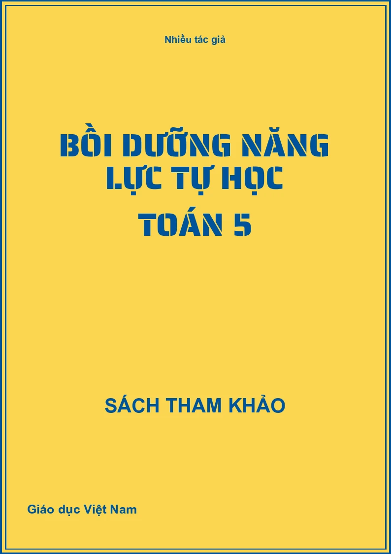 Bồi dưỡng năng lực tự học Toán 5