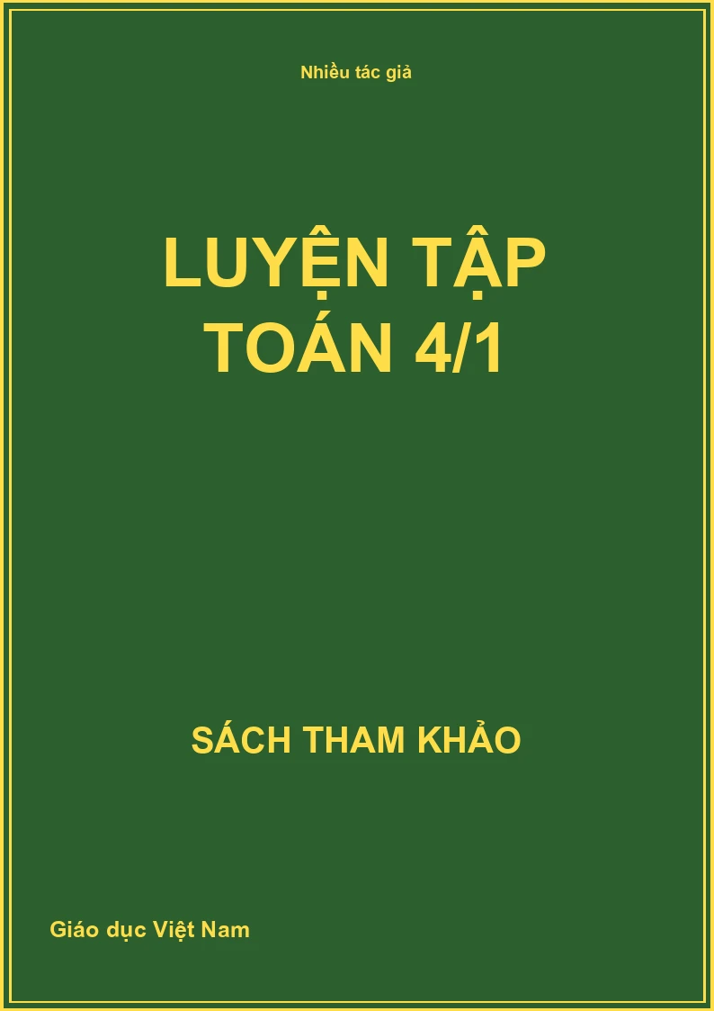 Luyện tập Toán 4/1