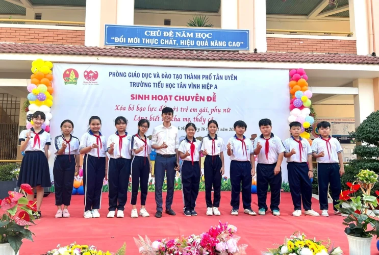 Chương trình Kỹ năng sống và lấy ý kiến trẻ em tại Trường Tiểu học Tân Vĩnh Hiệp A