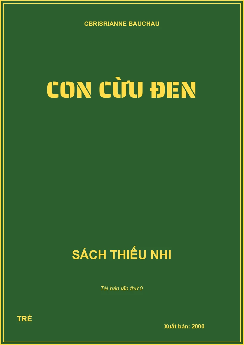 CON CỪU ĐEN