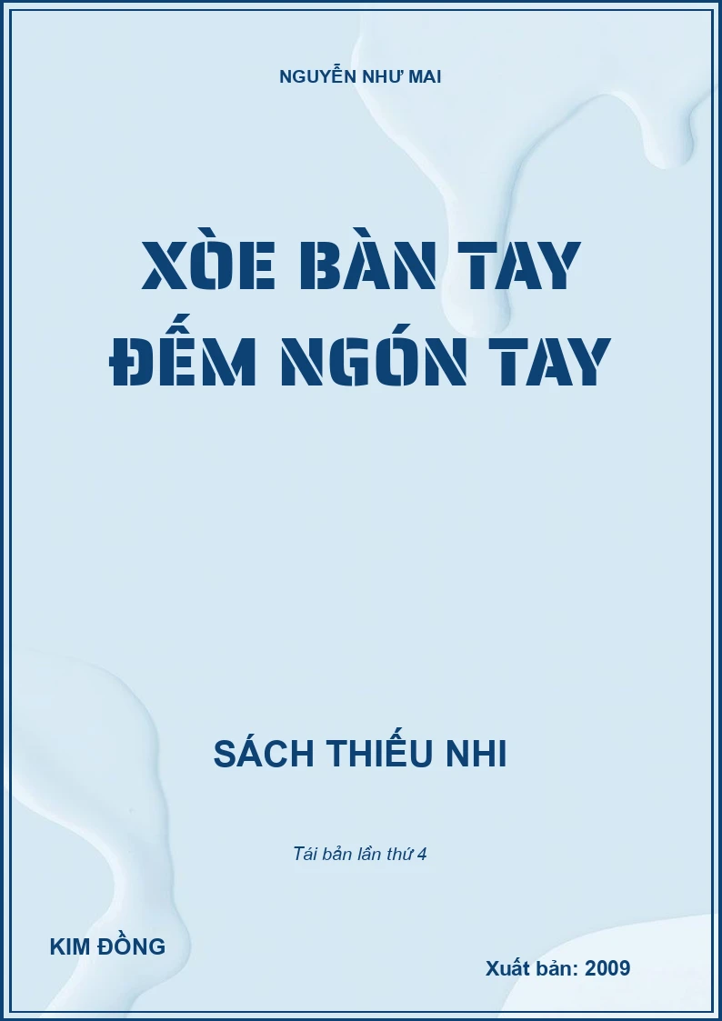 XÒE BÀN TAY ĐẾM NGÓN TAY
