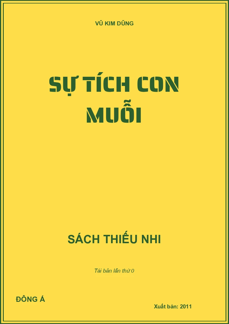 SỰ TÍCH CON MUỖI