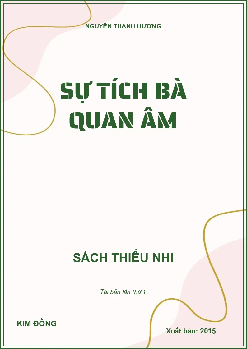 SỰ TÍCH BÀ QUAN ÂM