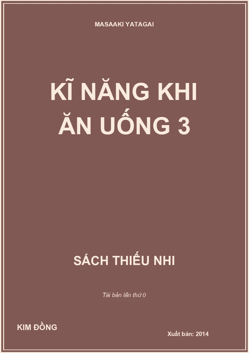 KĨ NĂNG KHI ĂN UỐNG 3