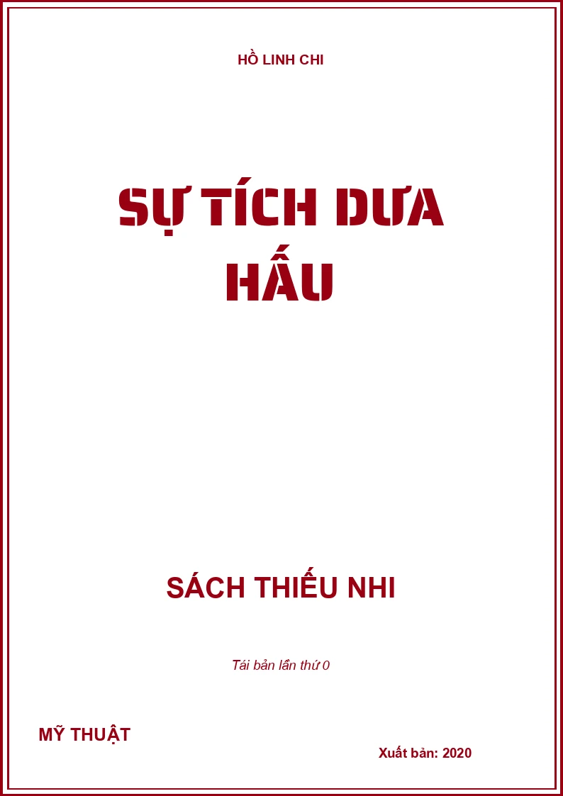 SỰ TÍCH DƯA HẤU