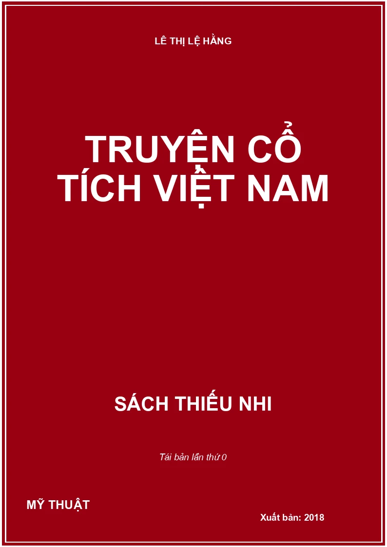TRUYỆN CỔ TÍCH VIỆT NAM