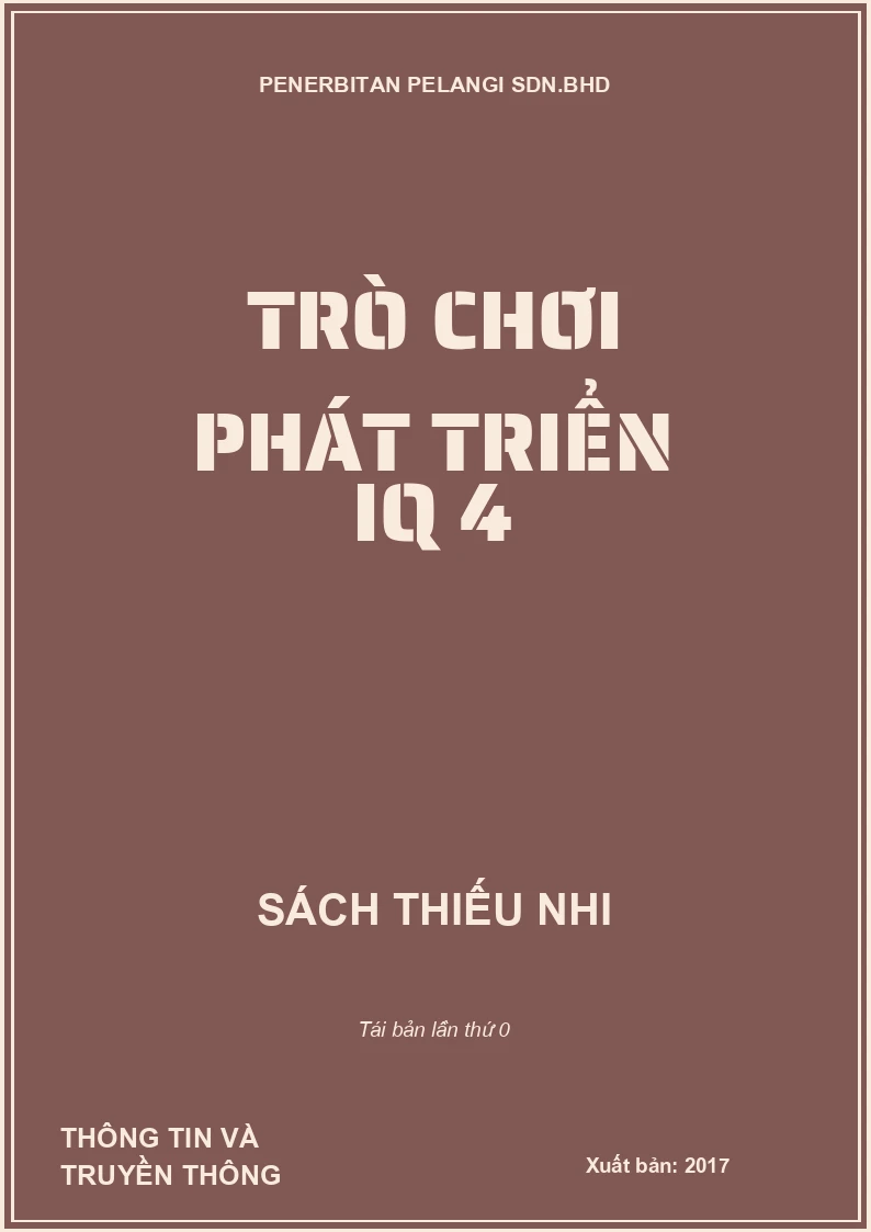 TRÒ CHƠI PHÁT TRIỂN IQ 4