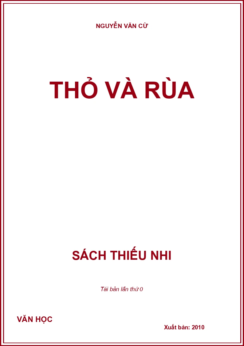 THỎ VÀ RÙA