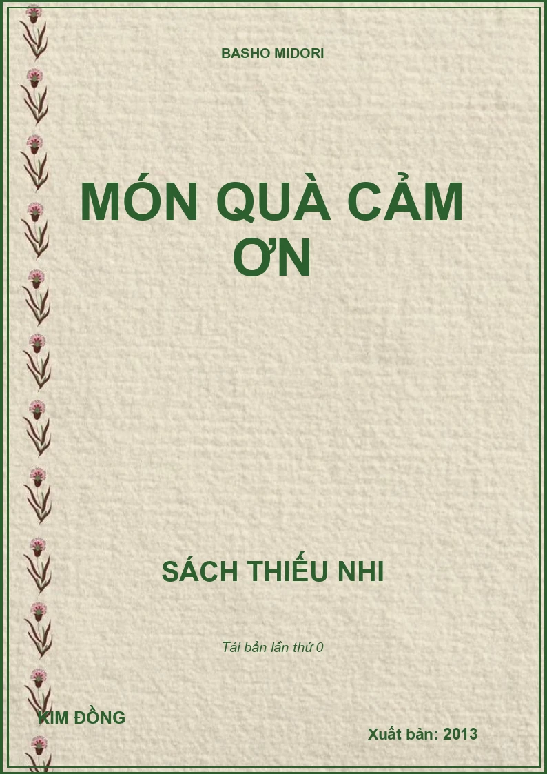 MÓN QUÀ CẢM ƠN
