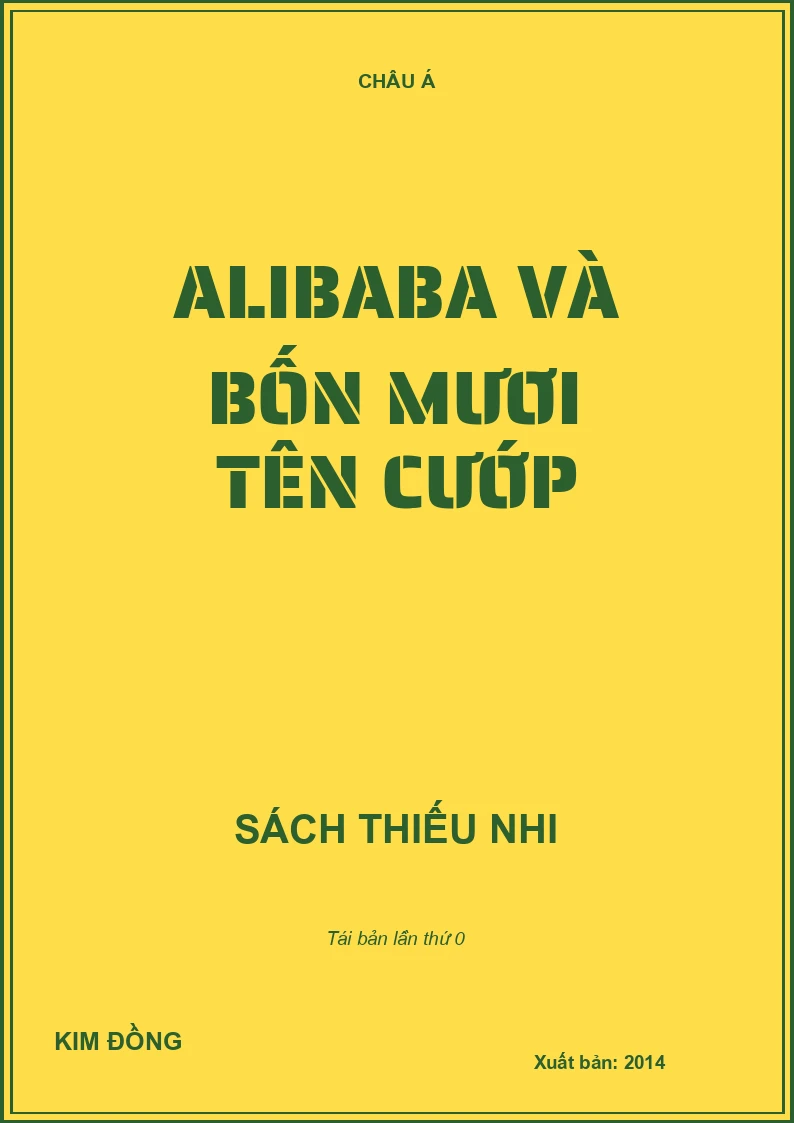 ALIBABA VÀ BỐN MƯƠI TÊN CƯỚP