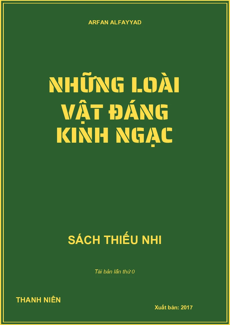 NHỮNG LOÀI VẬT ĐÁNG KINH NGẠC