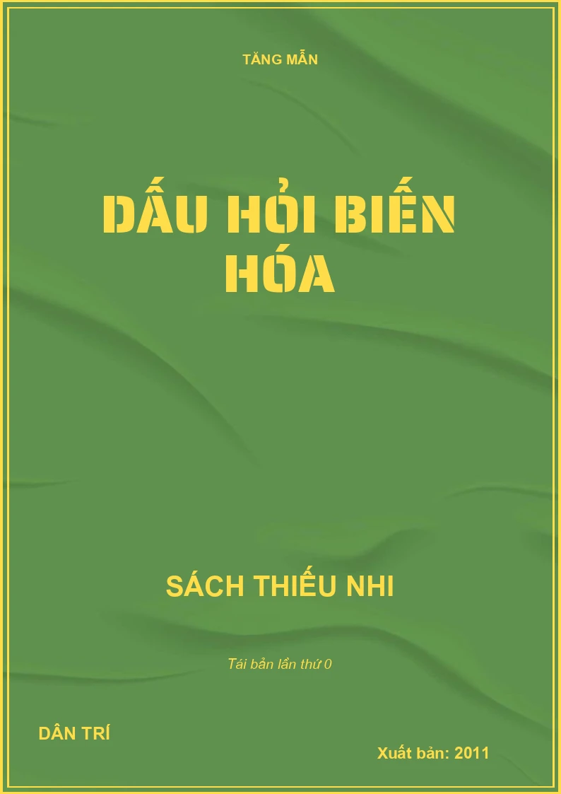 DẤU HỎI BIẾN HÓA