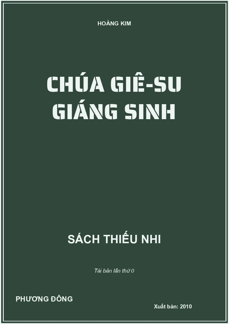 CHÚA GIÊ-SU GIÁNG SINH