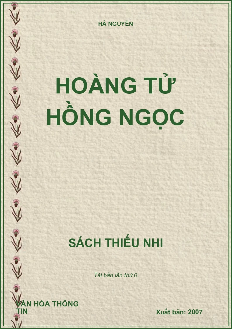HOÀNG TỬ HỒNG NGỌC