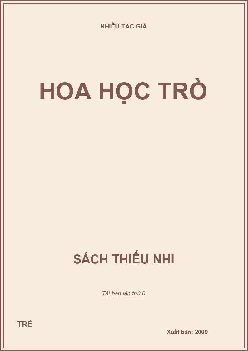 HOA HỌC TRÒ