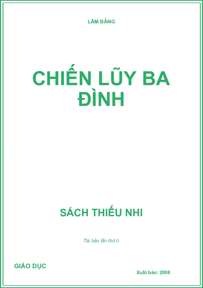 CHIẾN LŨY BA ĐÌNH
