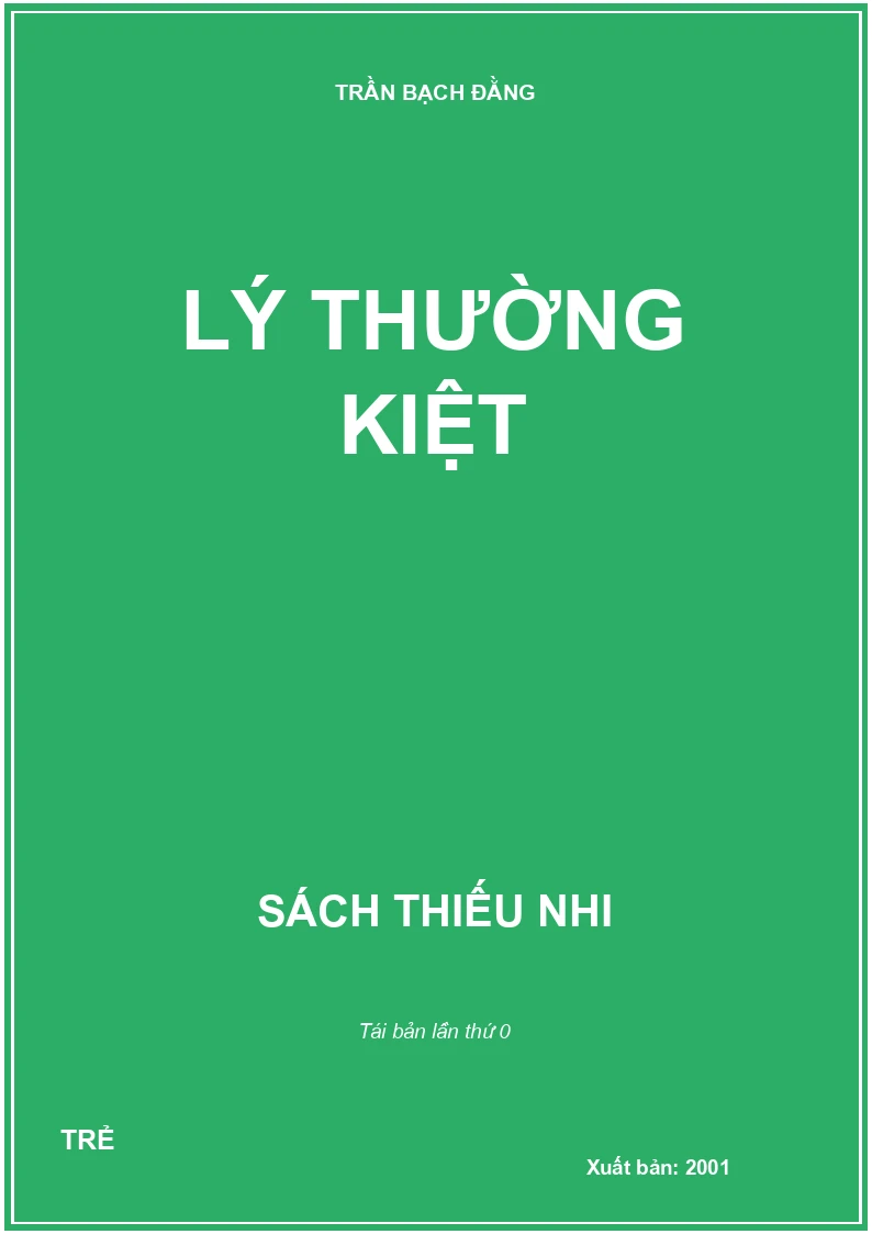 LÝ THƯỜNG KIỆT