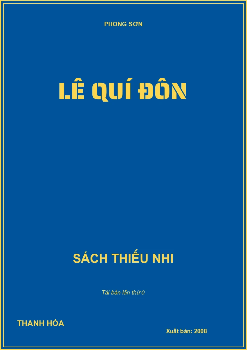 LÊ QUÍ ĐÔN