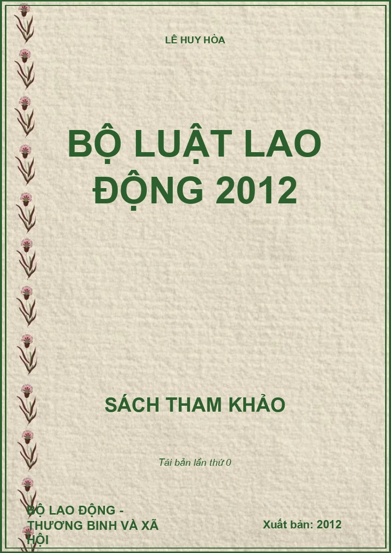 BỘ LUẬT LAO ĐỘNG 2012