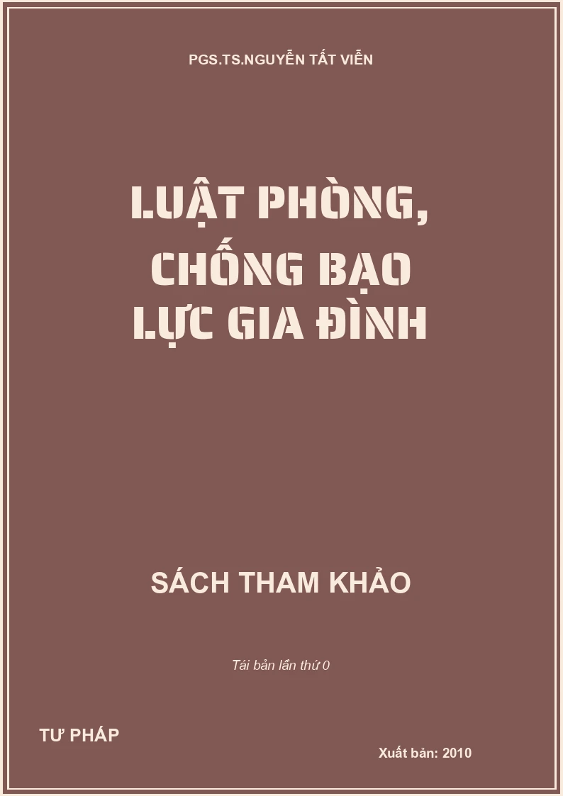 LUẬT PHÒNG, CHỐNG BẠO LỰC GIA ĐÌNH