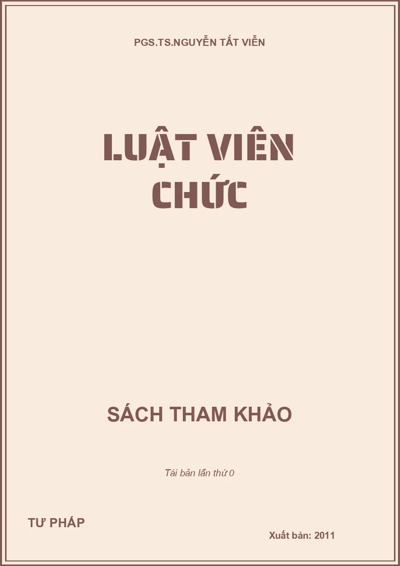 LUẬT VIÊN CHỨC