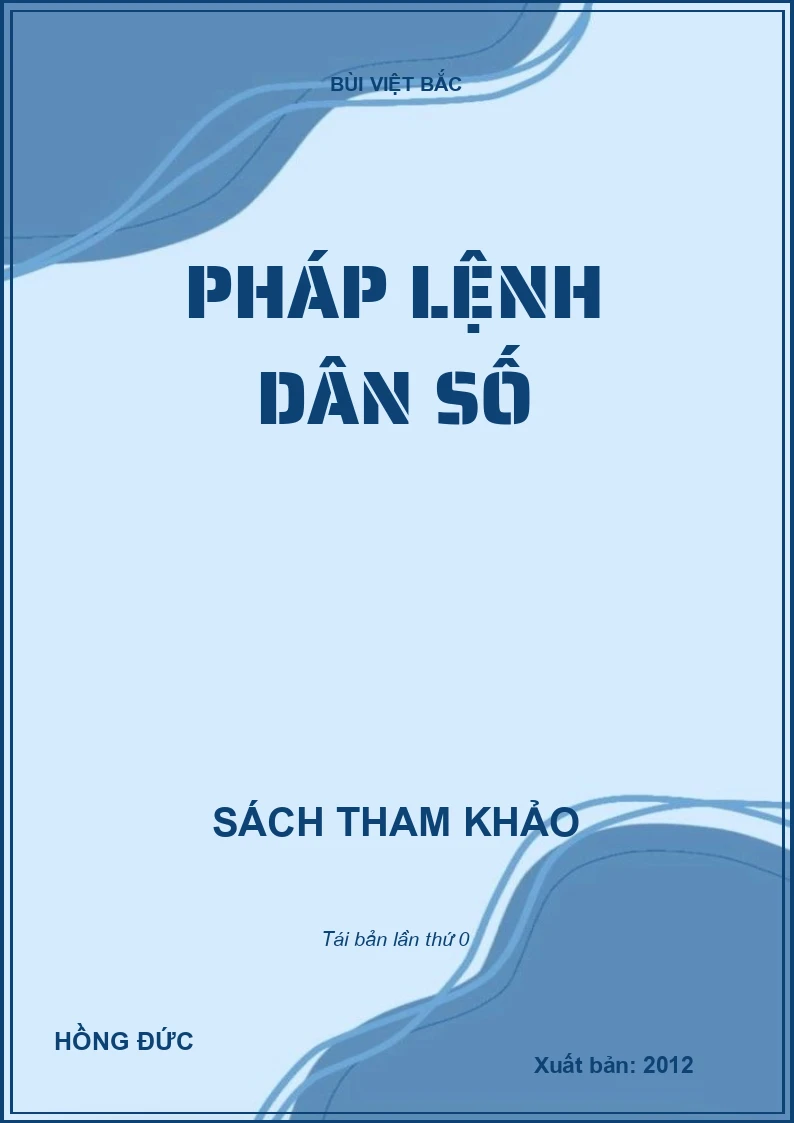 PHÁP LỆNH DÂN SỐ