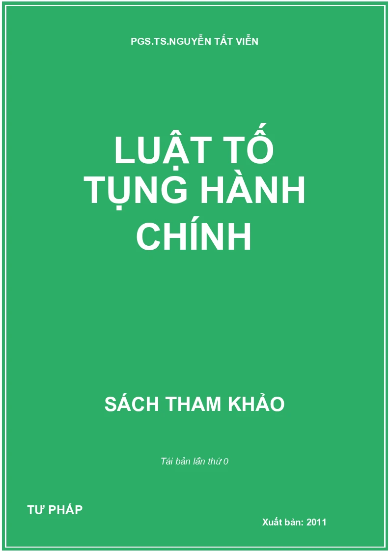 LUẬT TỐ TỤNG HÀNH CHÍNH